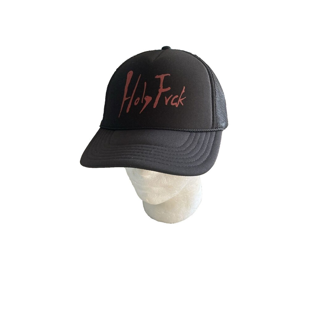 Demi Lovato Tour Snapback Hat "Holy Fvck" Black Dad Hat OS Embroidered Cap EUC